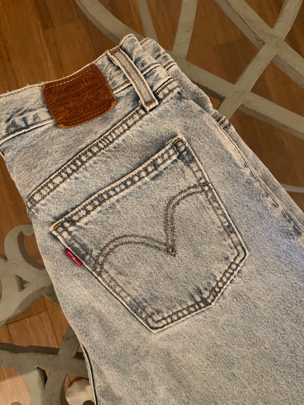 Levi's Light Wash Straight Leg Jeans